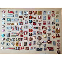 Значки Ленин лениниада памятные места - СССР поезд (бронепоезд) туризм и др - есть редкие