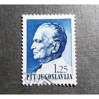 Марка Югославия 1967 год Иосип Броз Тито