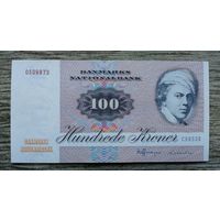 Werty71 Дания 100 крон 1972 аUNC банкнота Красная подкрылковая моль