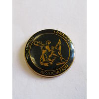 Значок. Знак. "Викторианская ассоциация гимнастики". "Австралия". "Гимнастика". "Спорт". м