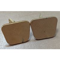 Запонки советские с позолотой, клеймо. Нечастые