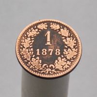 Австро-Венгрия 1 крейцер 1878 (чеканка для Австрии)
