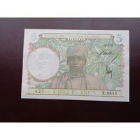 Западная африка 5  франков 1942