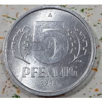 ГДР 5 пфеннигов, 1978