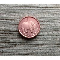 Werty71 Мозамбик 1 сентаво 2006 Носорог