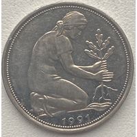 Германия 50 пфеннигов 1991 г. D