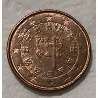 Португалия 1 евроцент, 2009 (14-15-6)