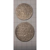 3 гроша ВКЛ и Речь Посполитая 1623 год и 1622...две монеты.