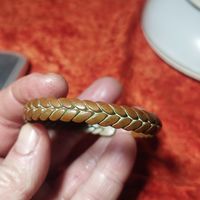 Медный браслет косичка 21 гр