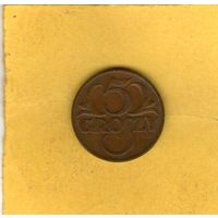 5 грошей 1937г.