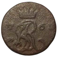 Королевство Польша. Светлейшая Речь Посполитая Обоих Народов. 1 шэляг (солид) 1767