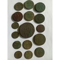 Монеты РИ 16 шт. Есть пореже. С рубля, без м.ц. См. др. мои лоты