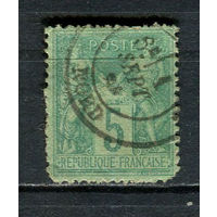 Франция - 1876 - Аллегория 5С - [Mi.59] - 1 марка. Гашеная.  (Лот 25HZ)-TG3P46