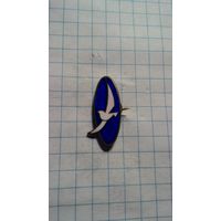 Голубь Мира. Фестиваль, 1958. Латунь, старый нечастый знак, Япония.