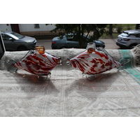 Рыбки цветное стекло тип-штоф без крышек