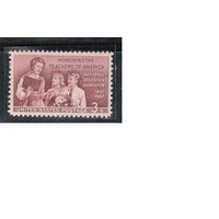 США-1957, (Мих.715),  ** , Школа, Учитель (одиночка)