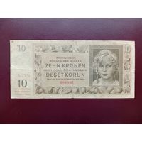 Богемия и Моравия 10 крон 1942