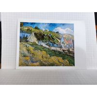 Открытка, 1983г. Государственный Эрмитаж. Винсент Ван Гог. Хижины, 1890г. 14