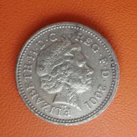 Великобритания 1 фунт 2001 г., KM# 1013