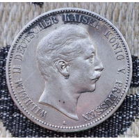 Германия 5 марок 1903 года, А. Серебро! Сторгуй за свою цену, предложи обмен! S160