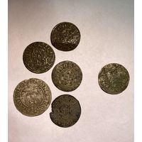 Лот монет серебро