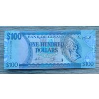 Werty71 Гайана 100 долларов 2005 2022 UNC банкнота