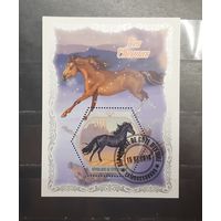Кот-Д`Ивуар. 2018 год. Фауна. Лошади (блок) (1132)