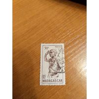 Французская колония Мадагаскар война милитари воин масаи (5-3)