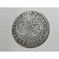6 грошей 1668, Польша. С рубля.