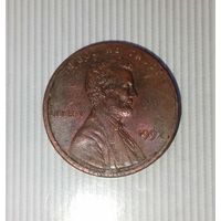 1 цент 1992 года США. Родная патина!