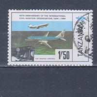 [2167] Танзания 1994. Авиация.Самолеты. Гашеная марка.