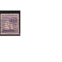 США-1957, (Мих.718), гаш. , Парусник, Герб (одиночка)