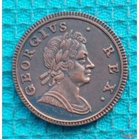 Великобритании 1 фартинг 1721 года. Виктория. Корона. Предложи свою цену или обмен!