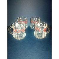 Миниатюрные рюмки фужеры 25 мл Лондон London 4 шт одним лотом