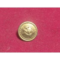 Пуговица почта СССР латунь