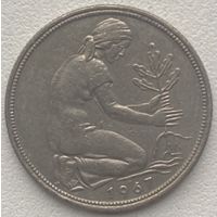 Германия 50 пфеннигов 1967 г. J