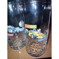 Стаканы БОГЕМИЯс хрустальным дном.