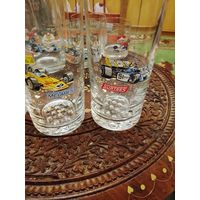 Стаканы БОГЕМИЯс хрустальным дном.