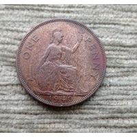 Werty71 Великобритания 1 пенни 1940 георг 6