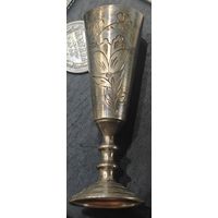 Рюмка десертная. Серебро с позолотой 23гр. СССР. Бакинская ювелирная фабрика. Состояние