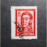 Марка Аргентина 1961-1969 г.г. Генерал Сан-Мартин