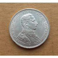 Пруссия/Герм.империя, 3 марки 1914 г., серебро 0.900, Вильгельм II (1888-1918)