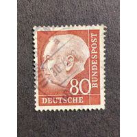 Германия 1954. Профессор, доктор Теодор Хойс (1884-1963), 1-й президент Германии