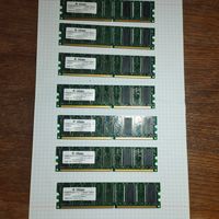 Оперативная память  (RAM) типа DDR SDRAM  7  штук торги. (память временноого хранения информации)