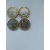 Монеты Финляндии и Греции 1 евро. Цена за одну.