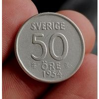 50 эре 1954, серебро