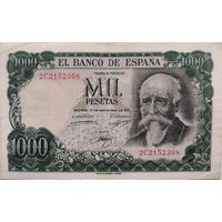 Испания 1000 песет 1971 XF 821