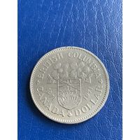 Канада 1 доллар 1971 100 лет Присоединения Бртанской Колумбии