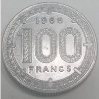 8.14 центральный африканский союз 100 франков 1966