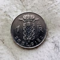 1 франк 1970 года Бельгия. Король Бодуэн 1. Надпись на голландском "BELGIE".